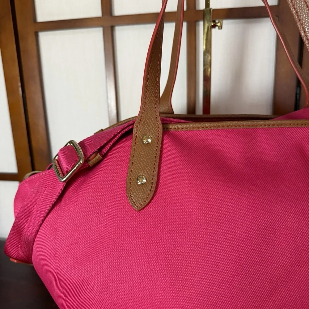AUTHENTIC Coach Sawyer Baby Diaper Tote Women's Bag Hot Pink Strap, Work Tote